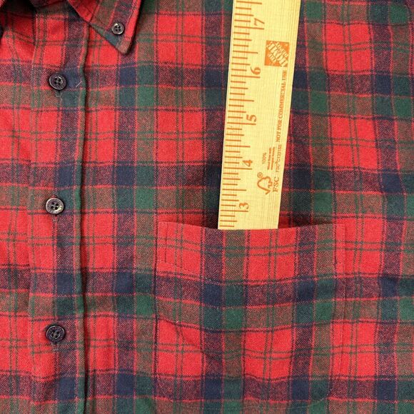 Pendleton Red and Black Plaid Casual Button Down Shirt - Picture 4 of 14